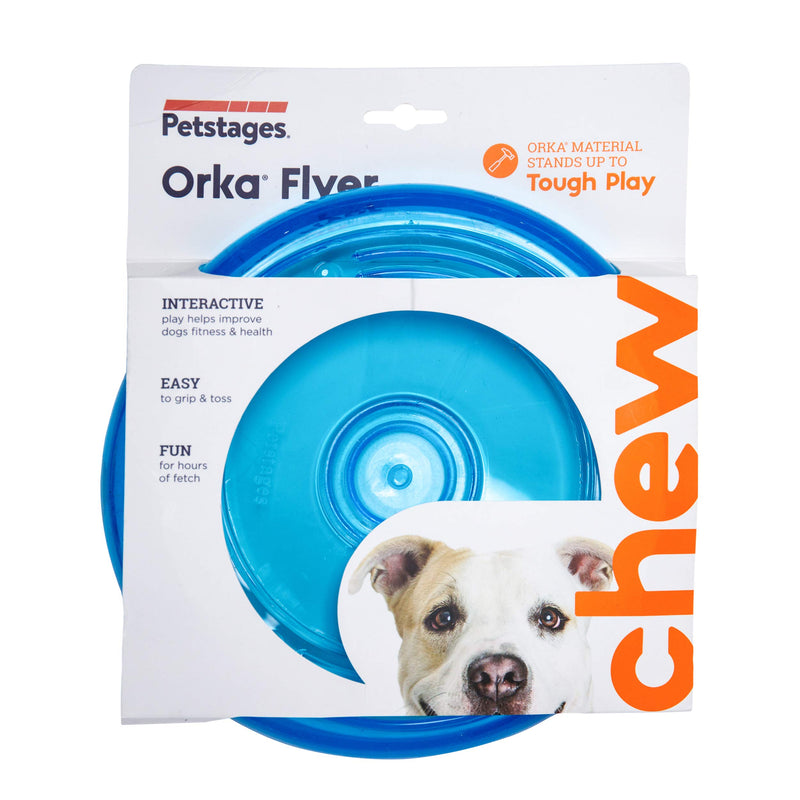 Petstages Orka Alternative Chew Dog Toy Royal Blue Flyer - PawsPlanet Australia