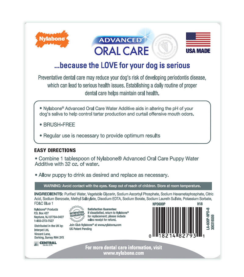 Nylabone Advanced Oral Care Dog Tartar Remover, 16 oz 16 Ounce Standard Packaging - PawsPlanet Australia