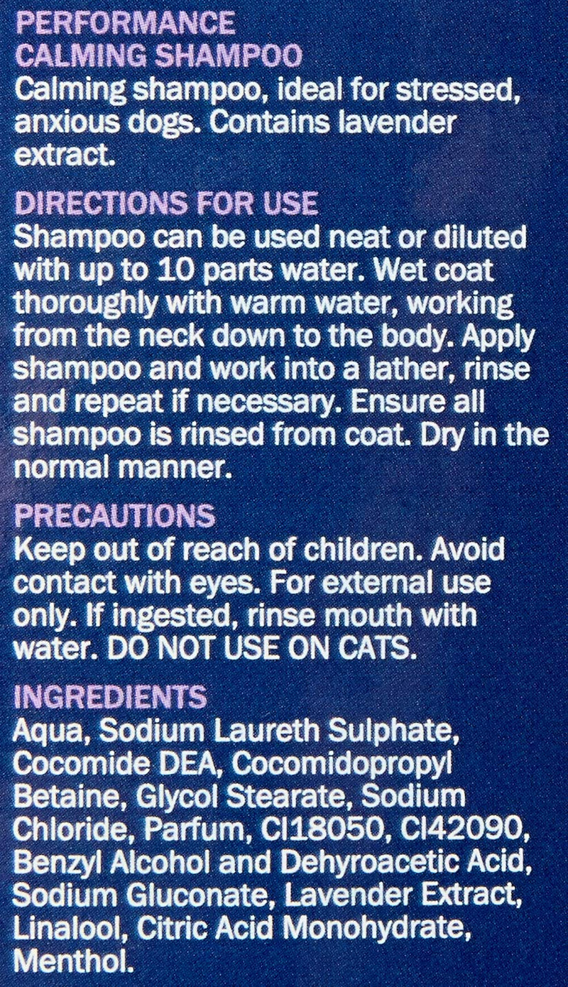 Groomers Performance Calming Shampoo with Lavender 2.5L 2.5 l (Pack of 1) - PawsPlanet Australia