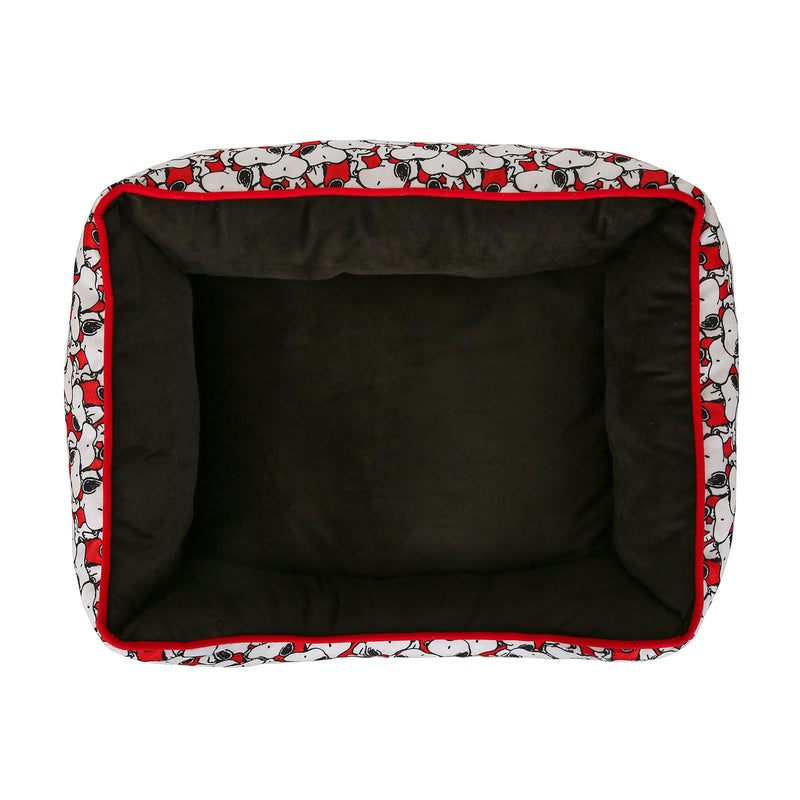 Peanuts Snoopy & Woodstock Cuddler Dog Bed - Elevated Dog Bed - Plush Washable Dog Bed for All Dogs, 24" x 19" x 8" - Cat Bed, Dog Beds, Dog Crate Bed, Pet Bed, Puppy Bed, Bed for Dog, Doggie Bed - PawsPlanet Australia