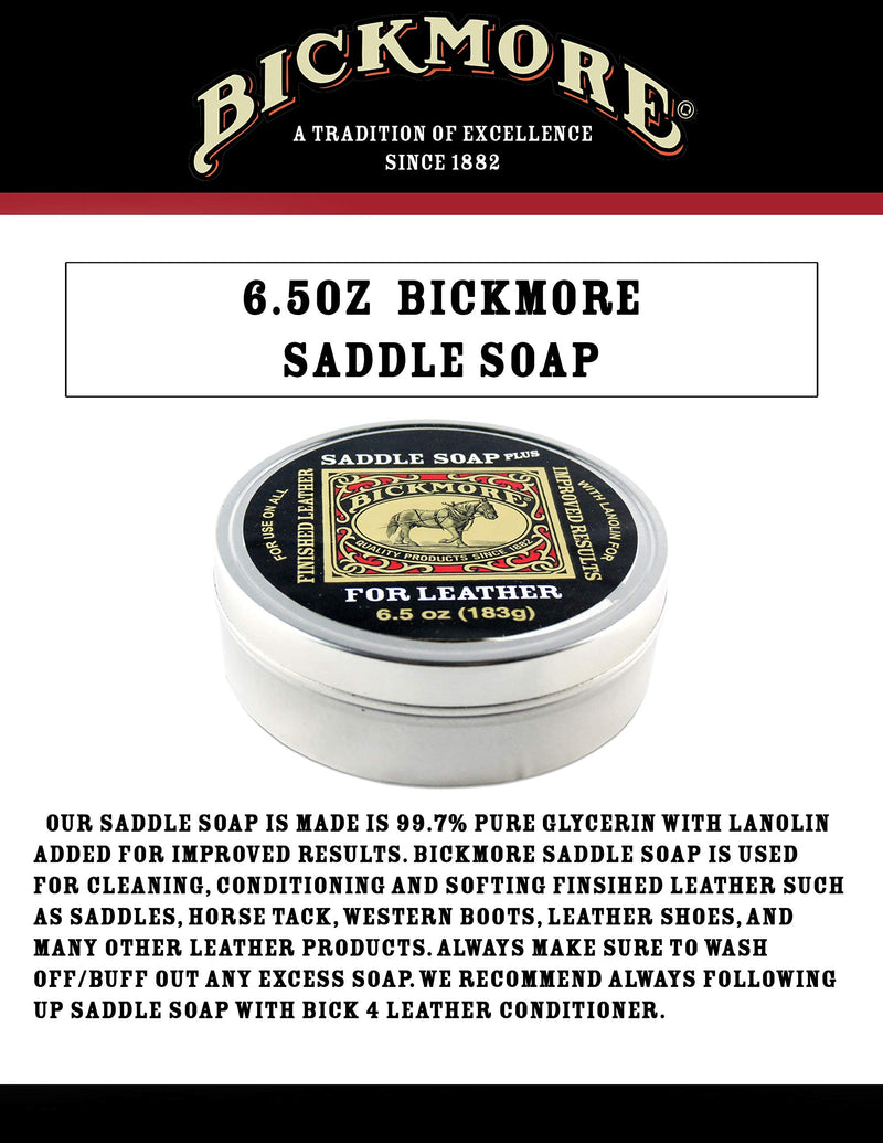 Bickmore Saddle Soap Plus 184g - Leather Cleaner & Conditioner With Lanolin - PawsPlanet Australia