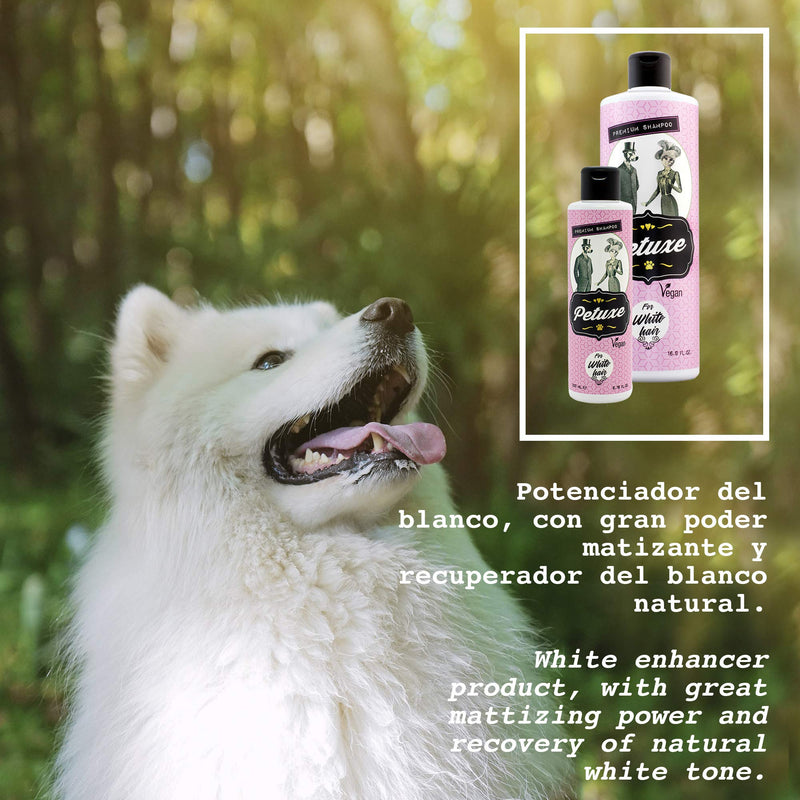 Petuxe Vegan Shampoo for Dogs and Pets, White Hair - 500ml - PawsPlanet Australia