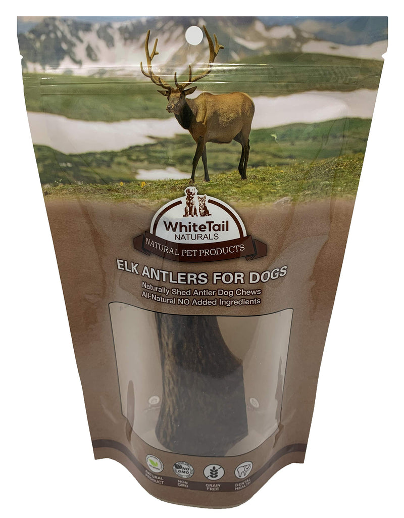 [Australia] - WhiteTail Naturals Premium XL Whole Elk Antler for Dogs (1- Pack XLarge) Organic Natural Dog Chews | Extra Large Antler Chew | Naturally Shed 