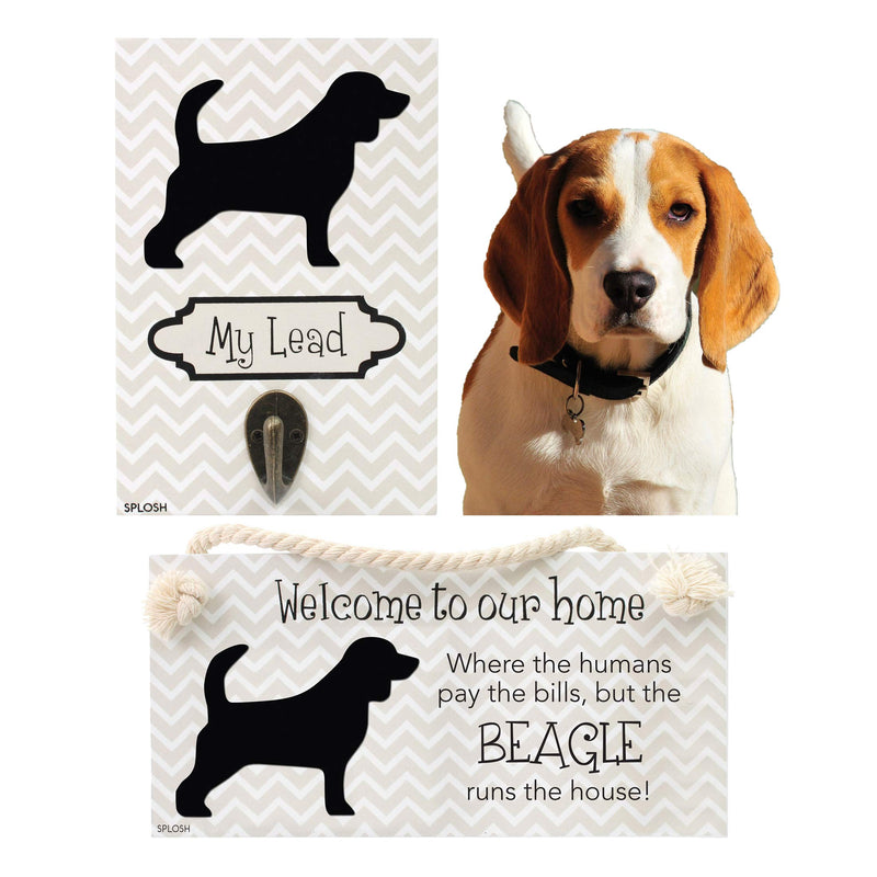 PRECIOUS PETS DOG PLAQUE AND DOG LEAD HOOK PACK, BEAGLE, FUNNY SIGNS, DOG MUM GIFTS, DOG ACCESSORIES, HOUSE STUFF. - PawsPlanet Australia