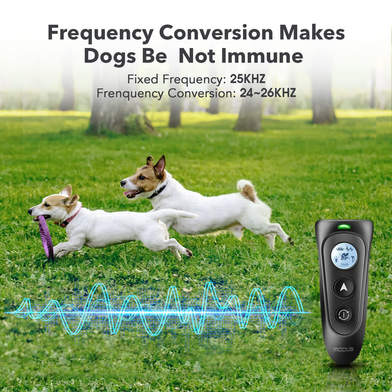 MODUS Dual-Head Anti Barking Device, 4 Different Modes, Ultrasonic Bark Control Device for Dog Training, Safe for Dogs and Humans - PawsPlanet Australia