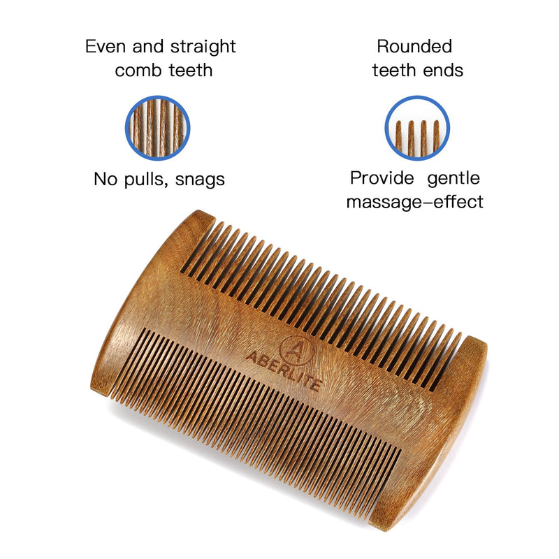 [Australia] - Aberlite Beard Straightening Comb Sandalwood (Green Sandalwood) Green Sandalwood 