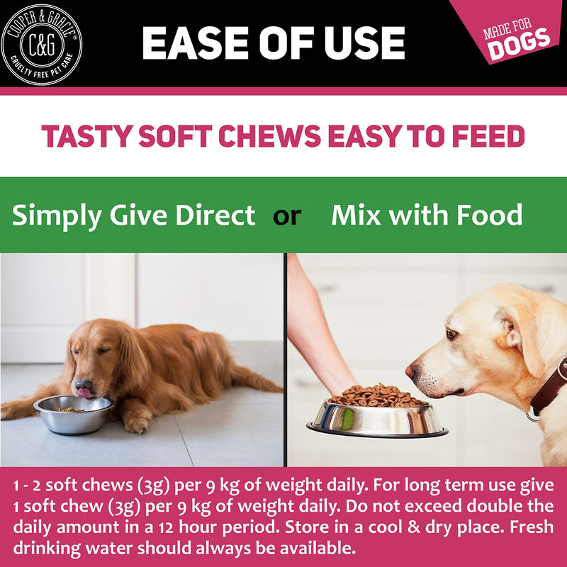 C&G Pets | STOOL EASE FOR DOGS 60 SOFT CHEWS | WHEAT FREE | MAINTAIN REGULAR BOWELS | TASTY MEAT FLAVOUR | HEALTHY STOOLS | VETERINARIAN FORMULATED - PawsPlanet Australia