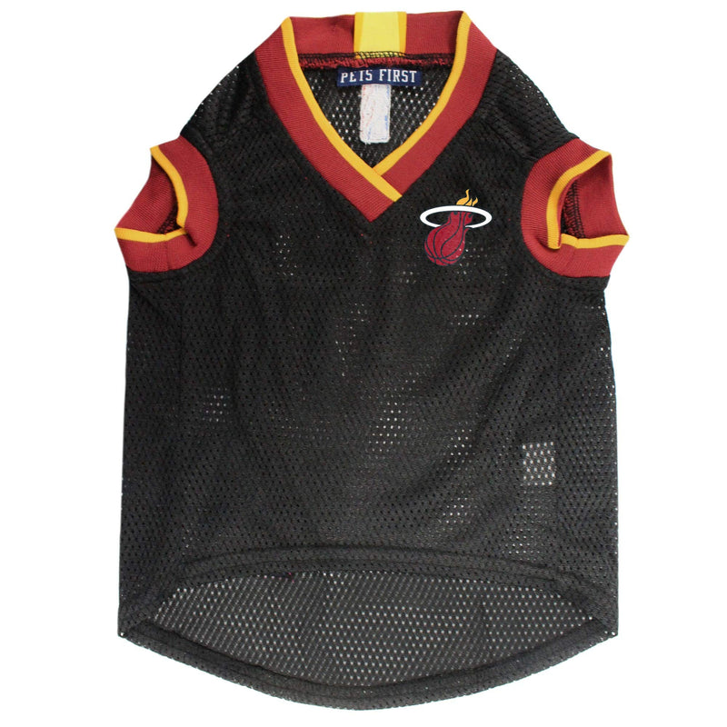 [Australia] - Pets First Miami Heat Basketball Mesh Jersey for Dogs Medium 