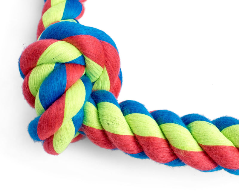 Toyz by Petface Triple Knot Rope Dog Toy, Small - PawsPlanet Australia