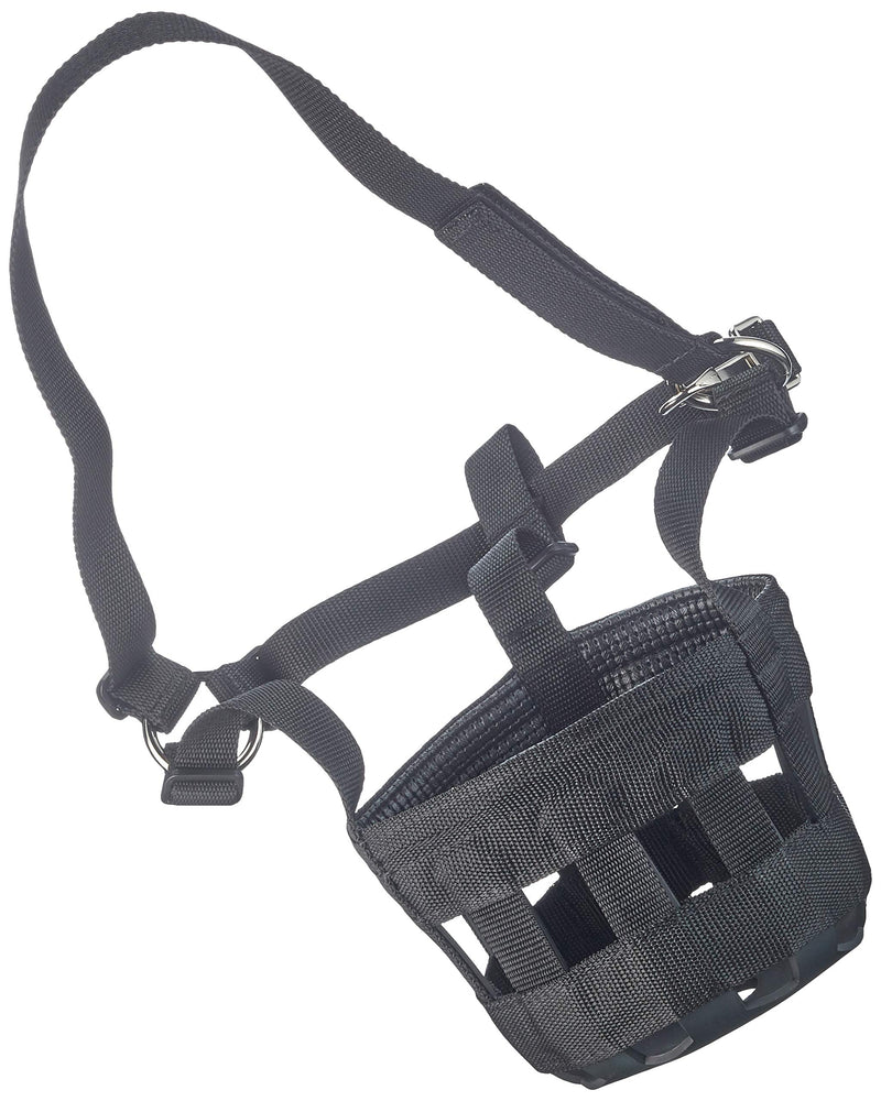 Equivet Muzzle for Horses, Small Black Pony - PawsPlanet Australia