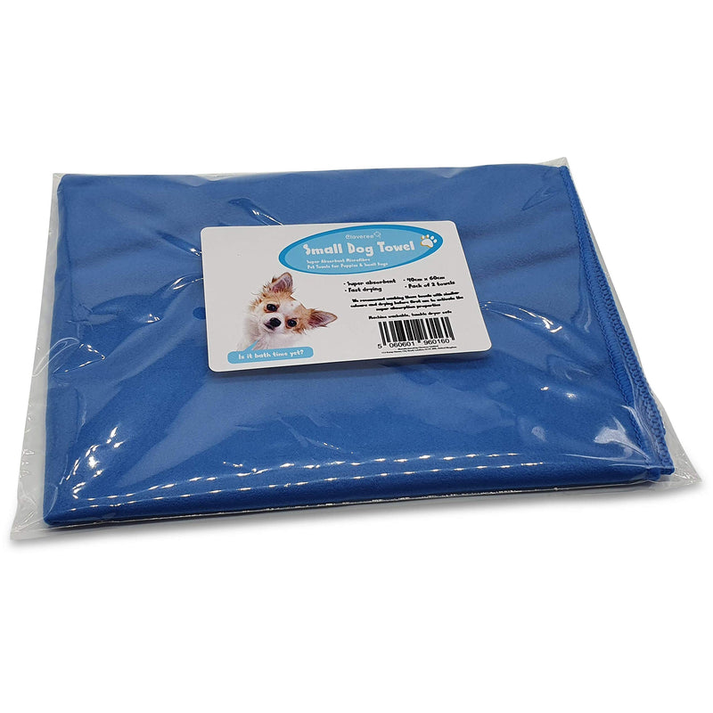 Cloveree Small Dog and Puppy Towel, Absorbent and Quick Drying Microfiber Pet Towels - 2 Pack - PawsPlanet Australia