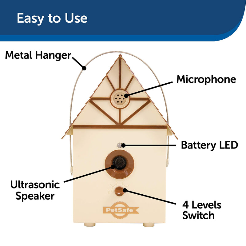 PetSafe Outdoor Bark Control, 15 m Range, Automatic, Anti-Bark, Ultrasonic Stimulation - PawsPlanet Australia