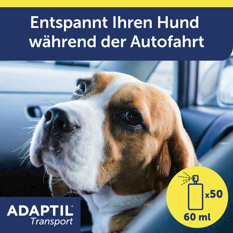 ADAPTIL® Transport Spray 60ml | For a relaxed car ride with your dog 60 ml (pack of 1) - PawsPlanet Australia