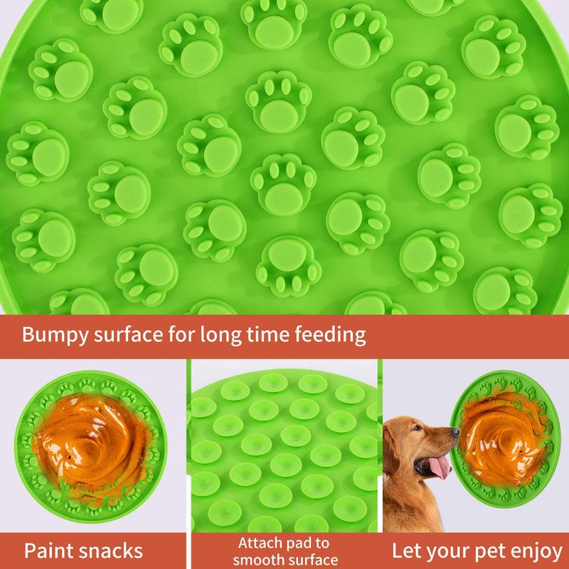 FiGoal 2IN1 Dog Pet Snuffle Mat with Dog Lick Pad for Dogs Interactive Puzzle Dispenser Toys Slow Treat Dispensing Mat Dogs Bowl Travel Use, Indoor Outdoor Stress Relief - PawsPlanet Australia