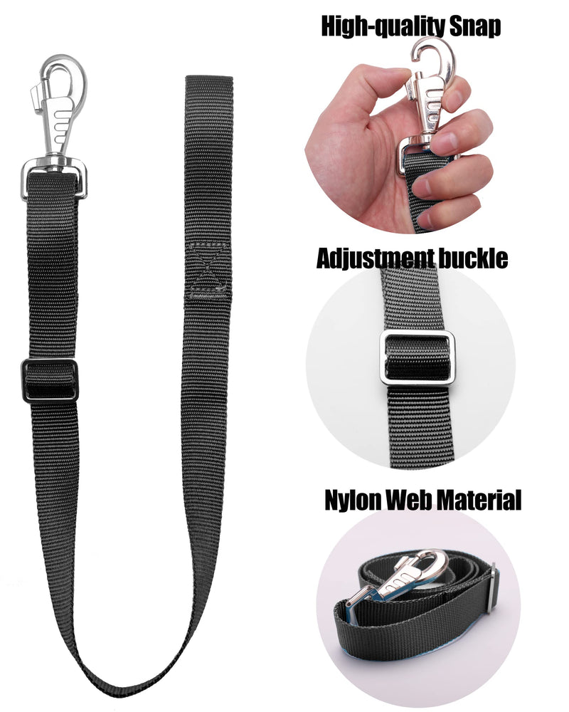Loaged Adjustable Nylon Bucket Strap （3 Pack）- for Hay Nets, Water Buckets, Hanging Strap,Horse Outdoor Feeders,Heavy Duty Horse Water Feed, 30" Black - PawsPlanet Australia