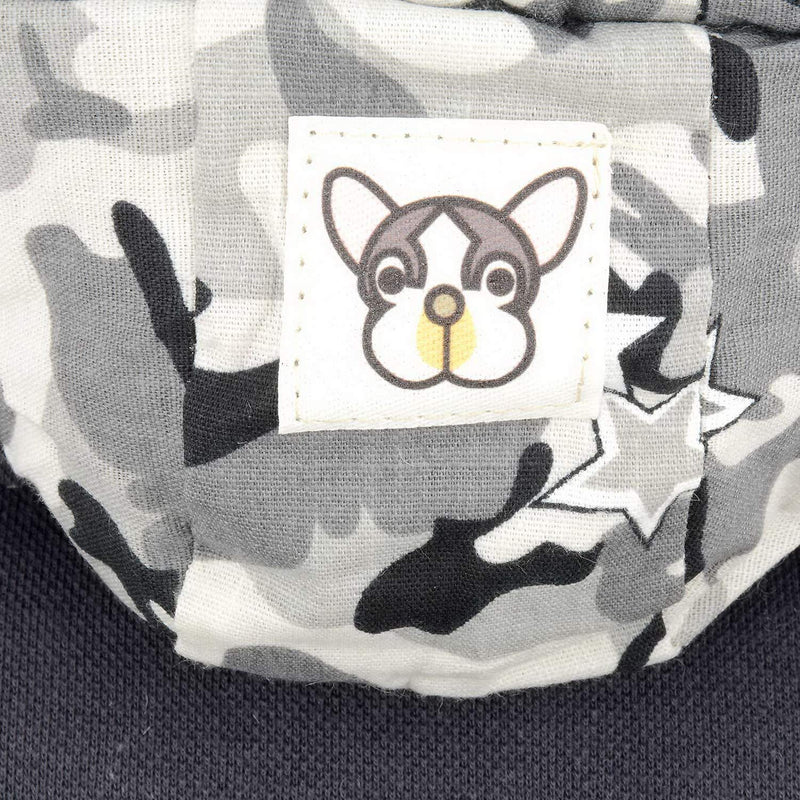 Zunea Small Dog Vest Jacket Coat Camouflage Fleece Lined Hoodies Winter Warm Puppy Clothes Soft Cotton Pet Cat Sweatshirt Chihuahua Apparel Gray S Grey - PawsPlanet Australia