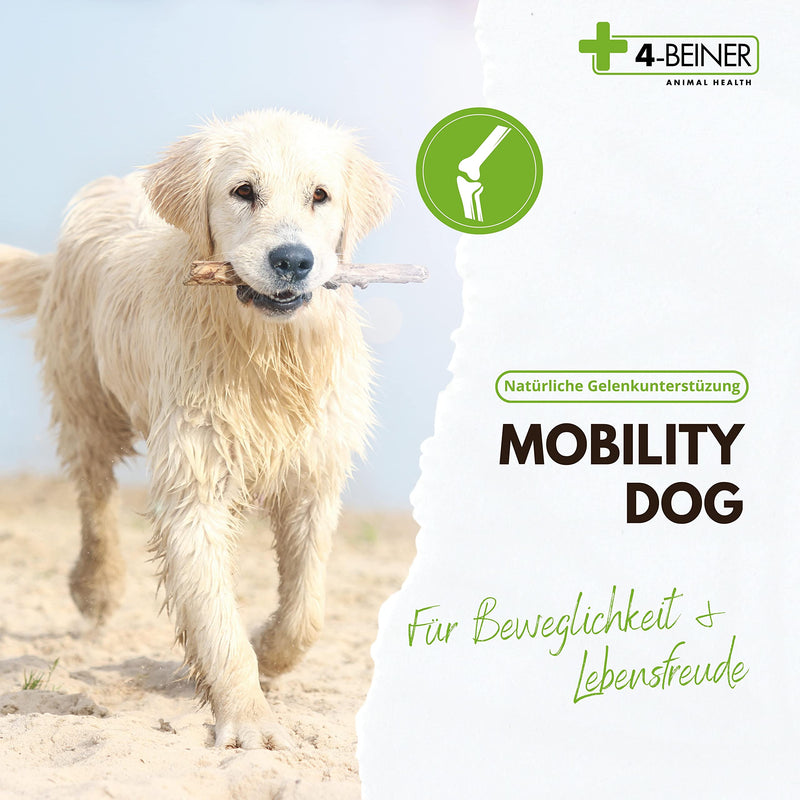 4-legged MOBILITY-DOG - 120 joint tablets for dogs: chondroitin, glucosamine, MSM, hyaluronic acid, frankincense, devil's claw, green-lipped mussel, turmeric, vitamin B complex - PawsPlanet Australia