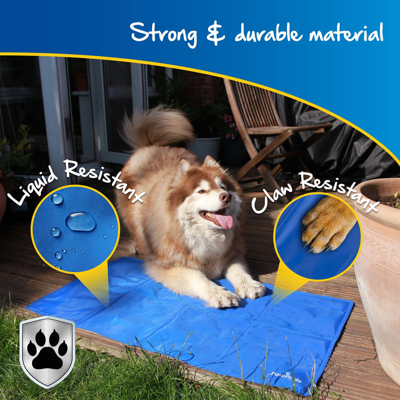 PawPride The Self-Cooling Pet Mat Pad - Pressure-Activated Cool Gel Technology - Help Your Dog Stay Cool On Summer Days and Prevent Overheating and Dehydration  Perfect for Home and Travel - Small Small 50x40cm - PawsPlanet Australia