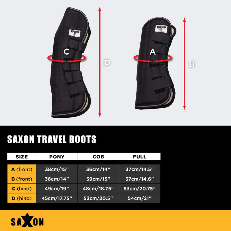 Saxon Travel Boots Black Cob - PawsPlanet Australia
