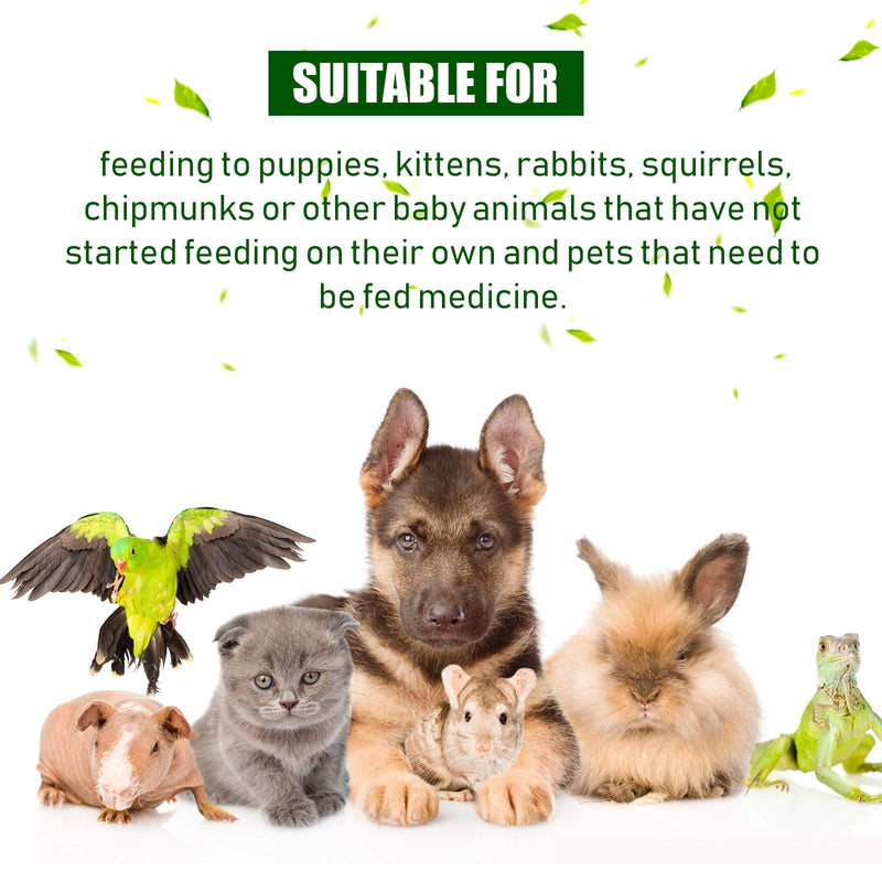 4 Pieces Pet Cat Pill Shooter Dog Syringe Dispenser Puppy Medicine Feeder Piller Popper Silicone Safe Reusable Tablet Medical Feeding Tool for Cats Dogs Small Animals Green, Green and red, White - PawsPlanet Australia