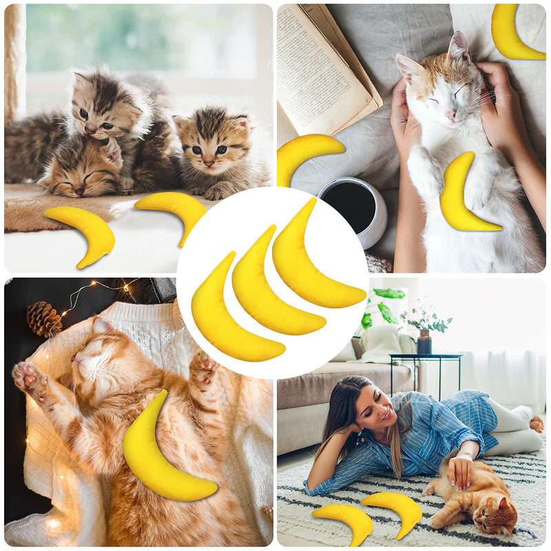 3 Pieces Organic Catnip Toy with Catnip Filled Cat Toys Interactive Cat Toys for Cats Who Enjoy Catnip Interactive Cat Toys Banana Style - PawsPlanet Australia