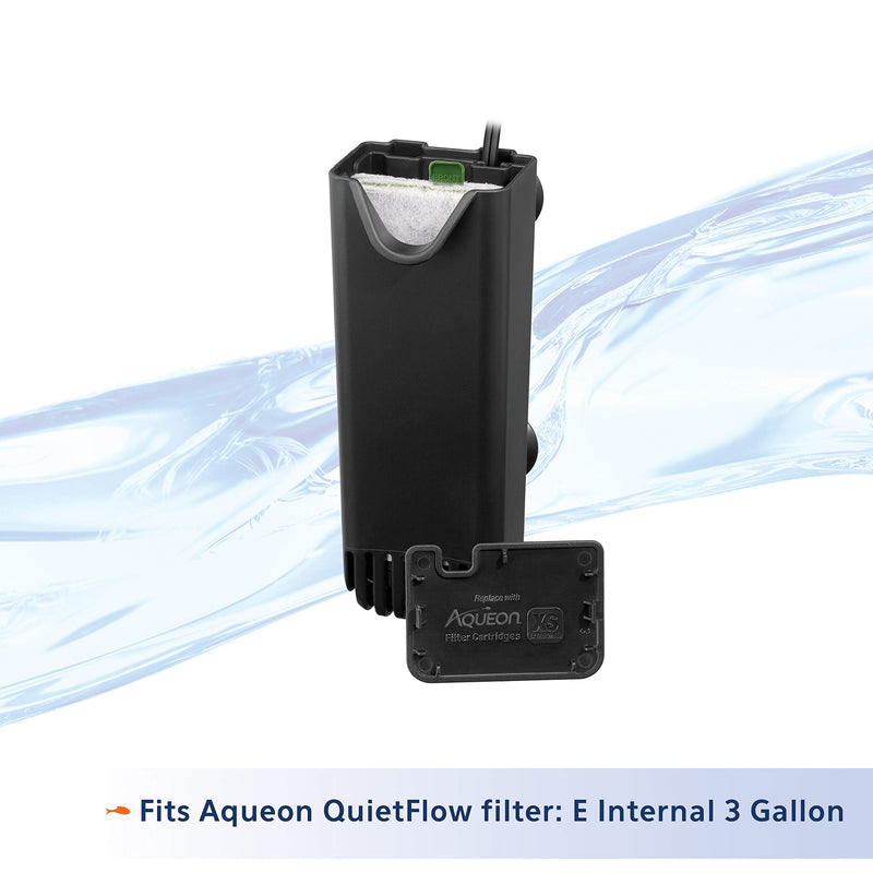 Aqueon 100106415 QuietFlow Filter Cartridge, X-Small, 3-Pack,Black Extra Small - 3 pack - PawsPlanet Australia