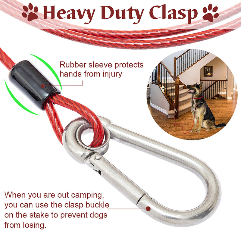 [Australia] - DMISOCHR Short Dog Leash - 5 FT Rope Dog Tie Out Cable with Reflective Soft Padded Handle for Walking,Training, Hiking,Camping - Chew-Proof Strong Heavy Duty Lead Dog Leash for Small Medium Large Dogs 