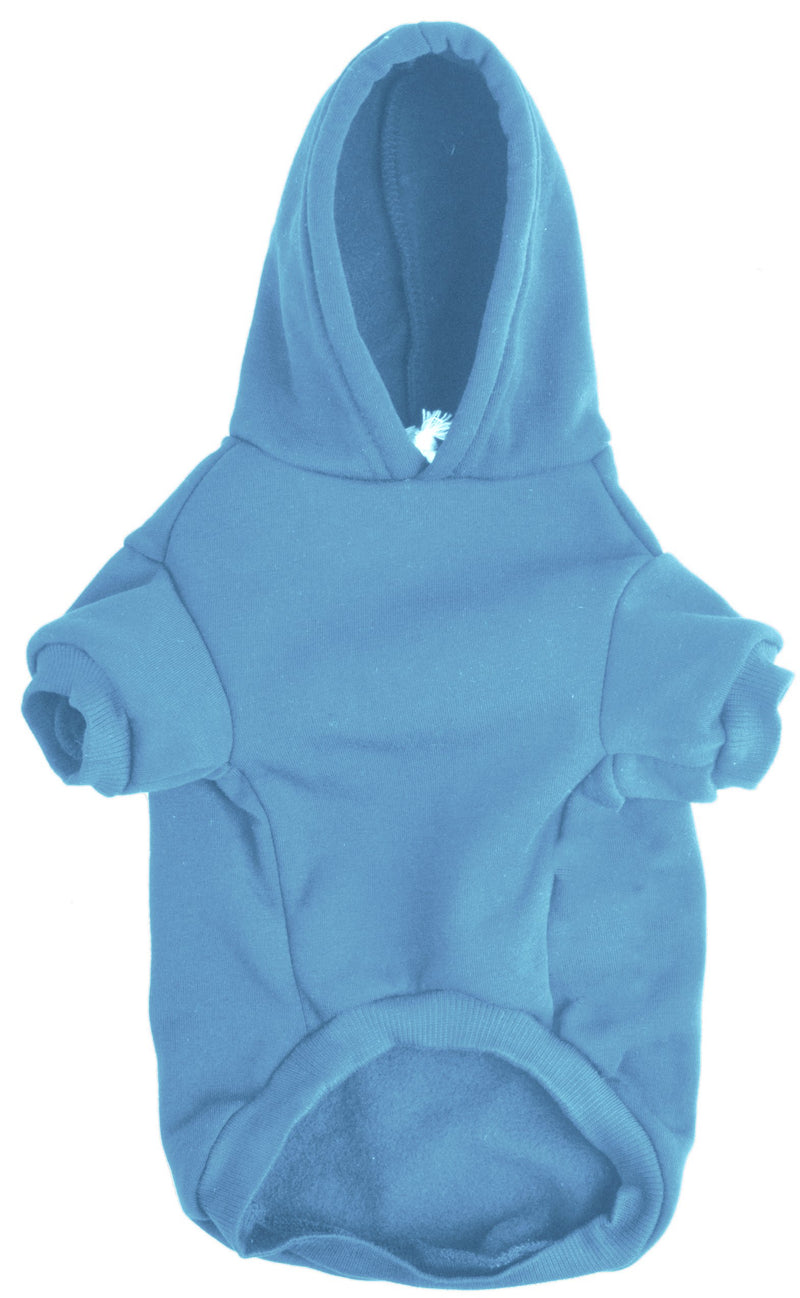 BINGPET Blank Basic Polyester Pet Dog Sweatshirt Hoodie XS Blue - PawsPlanet Australia