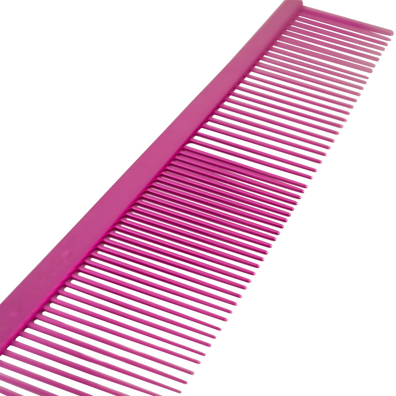 Chris Christensen 000 Comb Brass Fine/Course 7.5" Pink 7.5 Inch Fine/Coarse - PawsPlanet Australia