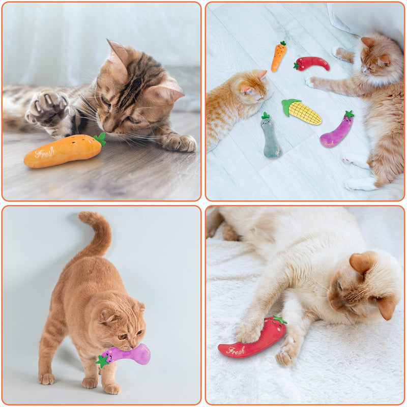 ETEKYER Catnip Toys, Cat Toys, Cat Toys for Indoor Cats, Catnip Toys for Cats, Cat Toys with Catnip, Interactive Cat Toy, Cat Chew Toy, Cat Pillow Toys, Cat Toys for Kittens Kitty, Farm Theme - PawsPlanet Australia