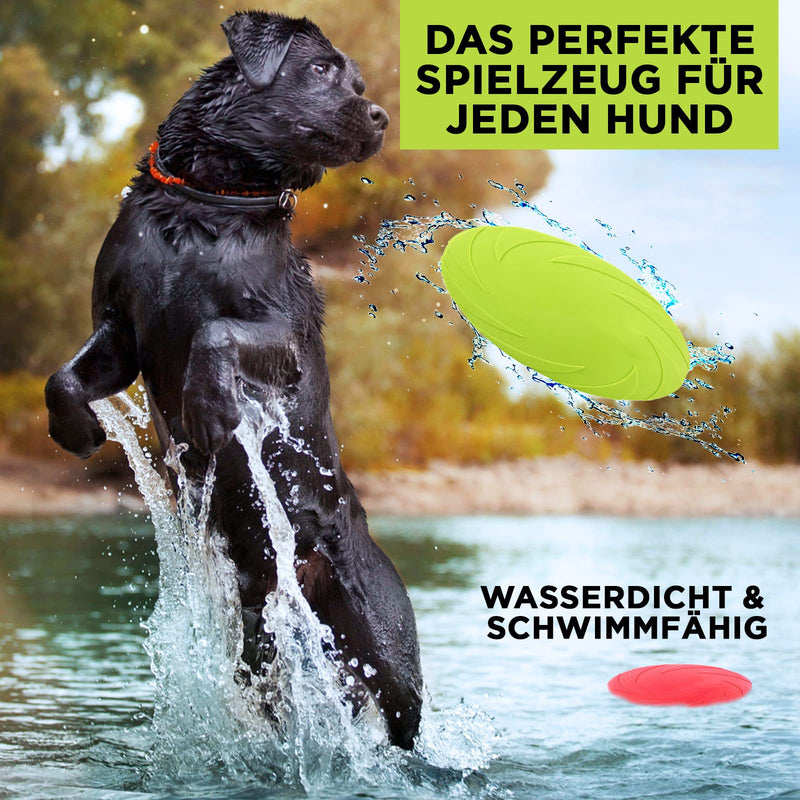 Kiki Star dog toy, 2 x 18 cm Frisbee dog toy, throwing toy dog, Friesbee soft and flexible, perfect for retrieving or playing outdoors - PawsPlanet Australia