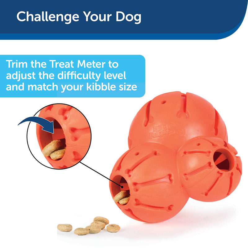 PetSafe Sportsmen Barnacle Refillable Dog Treat Dispensing Toy, Medium Orange - PawsPlanet Australia