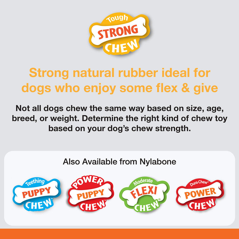 Nylabone Rubber Cone Dog Chew Toy, Bacon Flavour, Stuff with Treats, Peanut Butter and Food, Medium, for dogs up to 16 kg M - PawsPlanet Australia