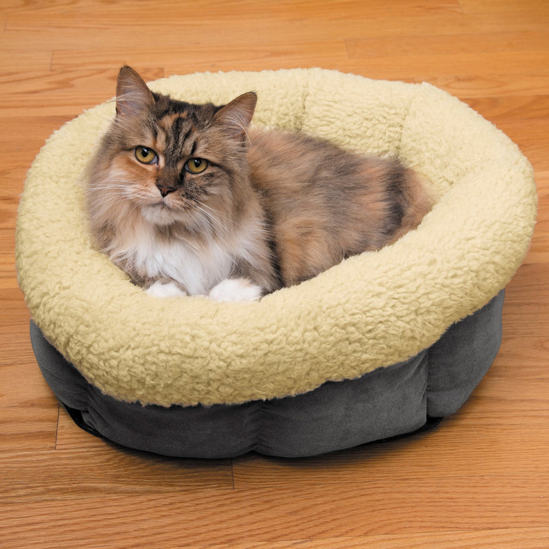 [Australia] - Cat Is Good Snuggle Bed, Gray, 18" x 8" 