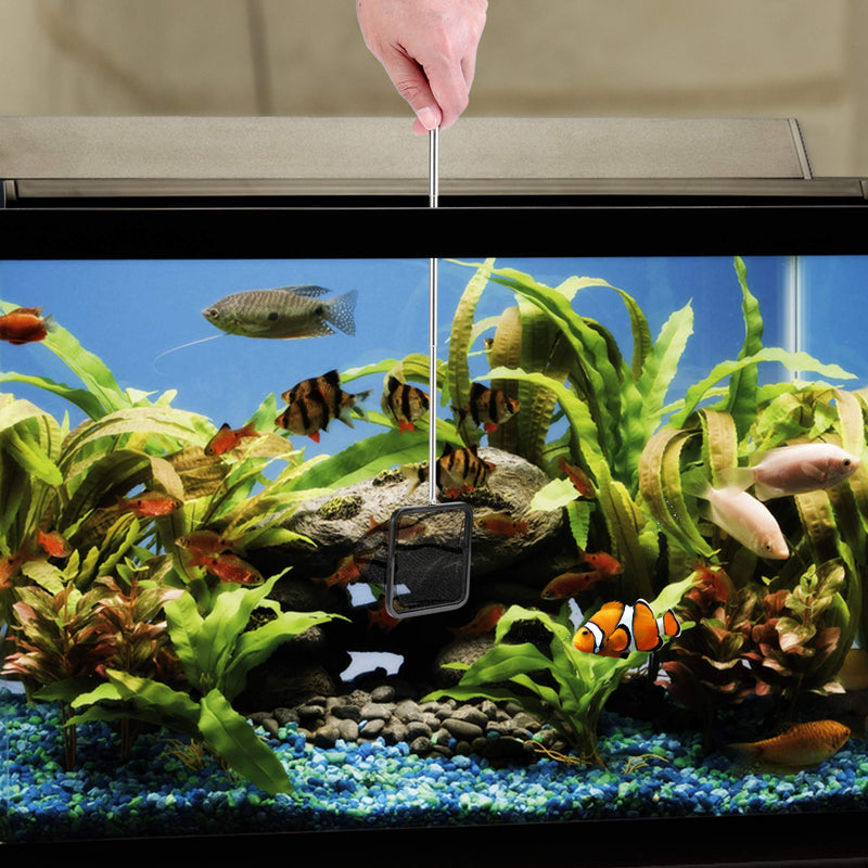[Australia] - Mogoko Multi-Size Fine Mesh Telescopic Aquarium Fish Net with Extendable Long Handle for Fish Tank Small 