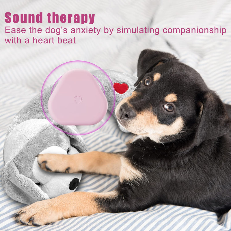Moropaky Heartbeat Toy for Puppy Dog Anxiety Relief Behavioral Aid Toy Training Toy… Grey - PawsPlanet Australia