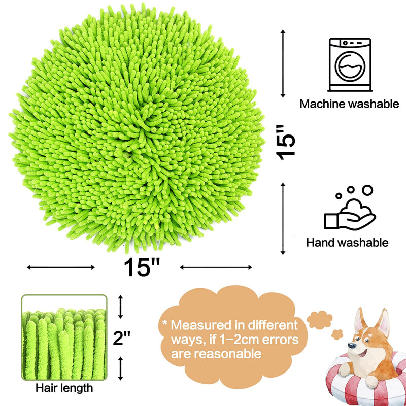 ZMUBB Snuffle Mat for Dogs Food Mat Dog Puzzle Toys Slow Feeder Interactive Feed Game Pet Foraging Mat for Smell Training and Stress Relief Green - PawsPlanet Australia