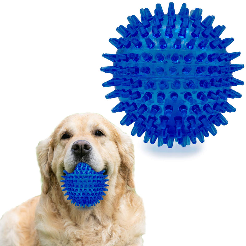 Rubber Ball Toy for Dogs | Knobby Spiky Bouncing Sphere | Guaranteed | Aggressive Chewer Pet Toy | All Breeds Small to Large - PawsPlanet Australia