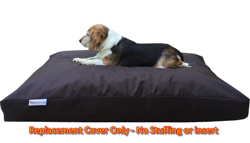 [Australia] - Dogbed4less Heavy Duty 1680 Nylon Dog Bed External Cover for Small Medium to Large Pet - Replacement Cover Only 37X27X4 Inches Seal Brown 