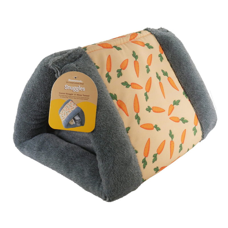 Rosewood Carrot Snuggle 'n' Sleep Tunnel - PawsPlanet Australia