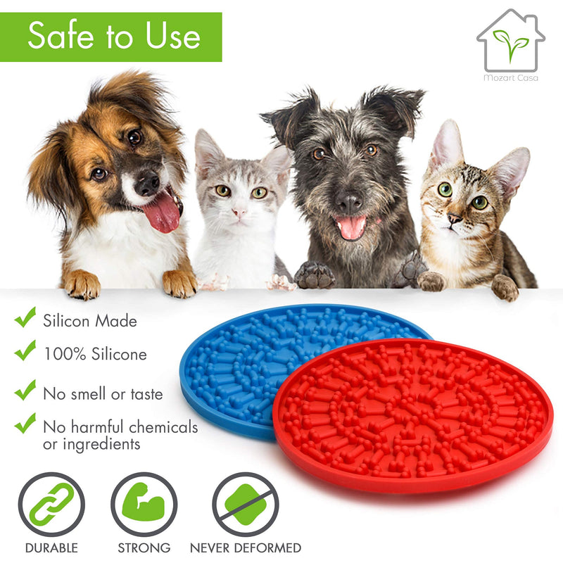 MozartPets Dog Lick Mat - Lick Mat for Dogs & Cat - Dog Cat Gift - Dog Lick Mat for Anxiety - Dog Peanut Butter Lick Pad - Dog Lick Pad - Dog Licking Mat - Dog Licking Pad & Puppy Lick Mat - PawsPlanet Australia