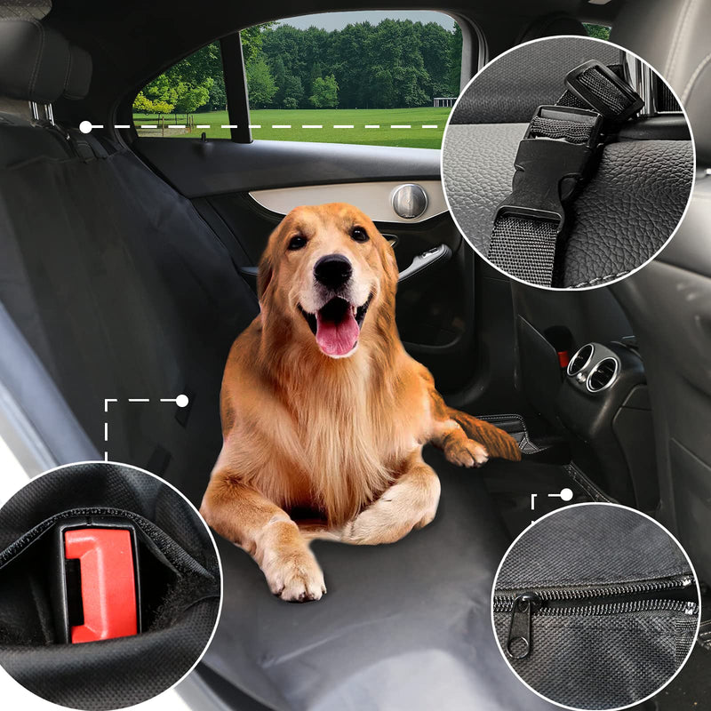 Dog Car Seat Cover by-Cor Cordium PET- Hammock for Dogs Protector Waterproof Backseat Protection Against Dirt and Pet Fur Pets Seat Covers for Cars. - PawsPlanet Australia
