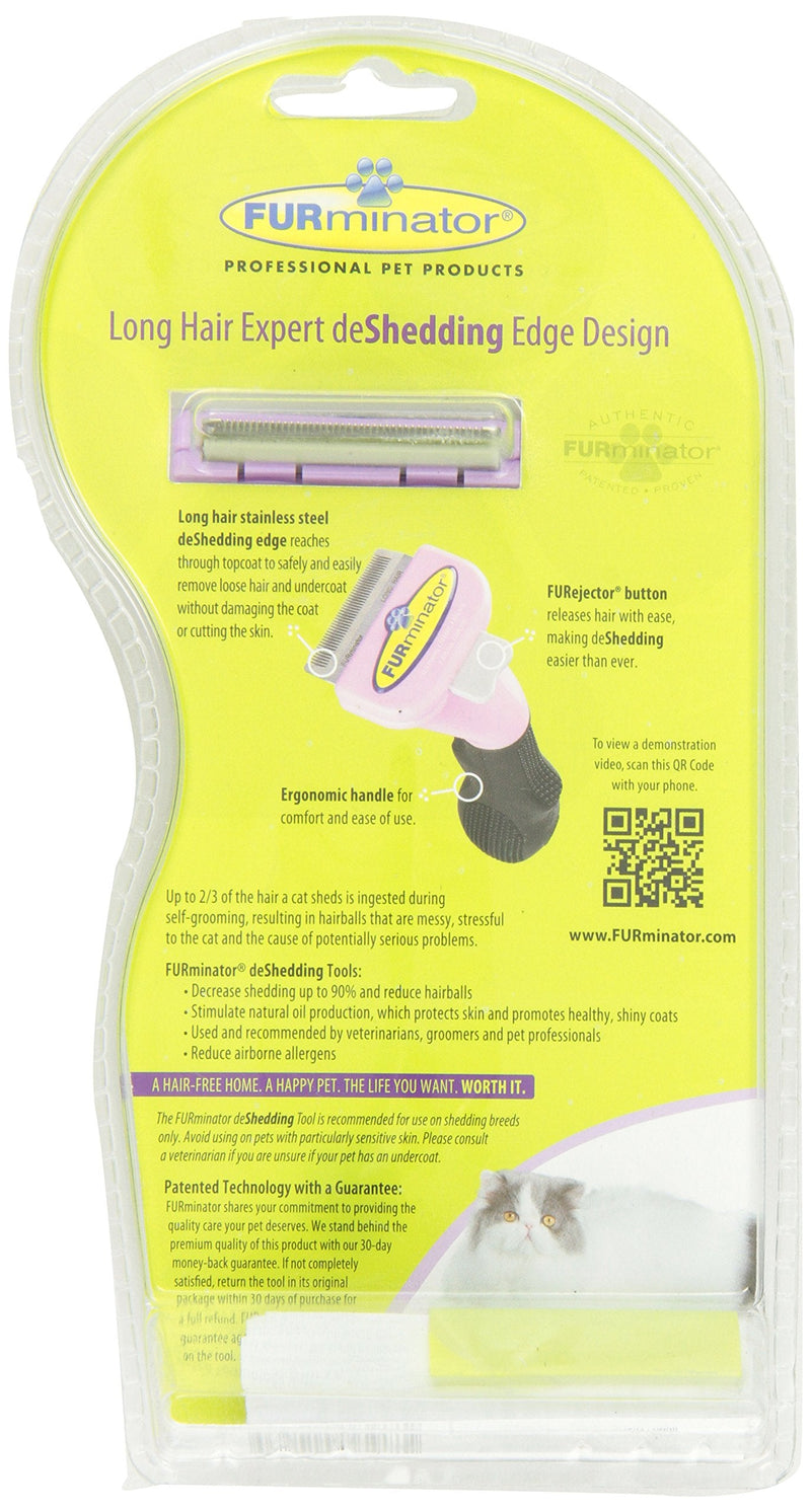 Furminator Long Hair deShedding Tool for Cats, Small S - PawsPlanet Australia