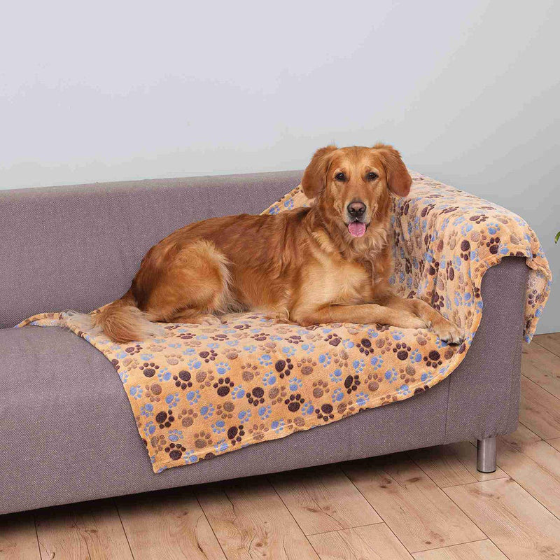 Dog Blanket With Paw Design Laslo Blanket By Trixie 150 x 100cm - PawsPlanet Australia