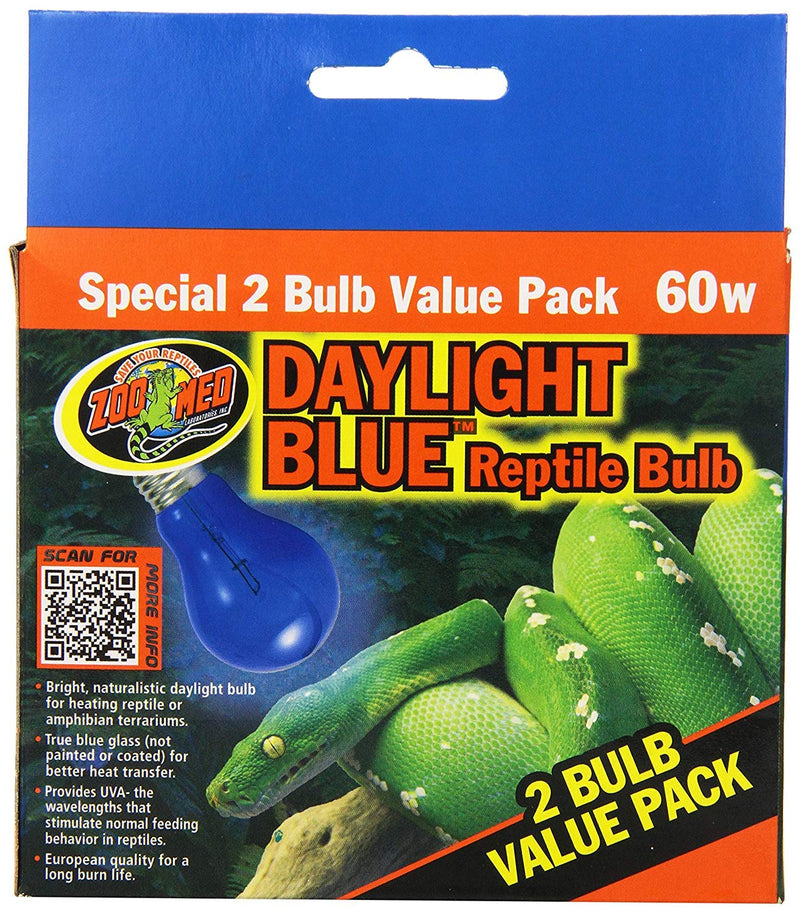 [Australia] - Zoo Med Daylight Blue Reptile Bulb - 60 Watt 