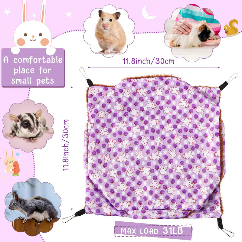 3 Pieces Small Pet Cage Hammock Small Animal Hanging Hammock 3 Tier Pet Hanging Bed Small Animal Cage Accessories Bedding for Hamster Parrot Sugar Glider Ferrets Rat Chinchilla Playing and Sleeping - PawsPlanet Australia
