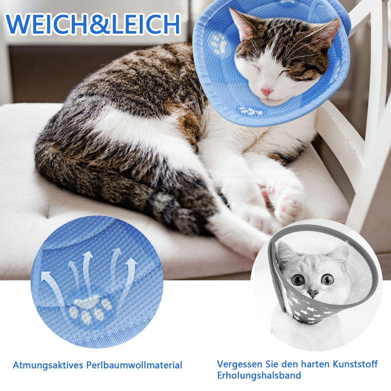 Cat Neck Brace, Adjustable Neck Brace Cat Collar, Recovery Collar Cone Pet Protective Collar for Cats Small Dogs After Surgery and Injuries (S) - PawsPlanet Australia
