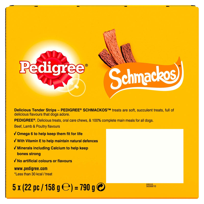 Pedigree Schmackos Dog Treats in Mega Box - Multi Mix Meat Variety, 110 Chews (Pack of 1) - PawsPlanet Australia