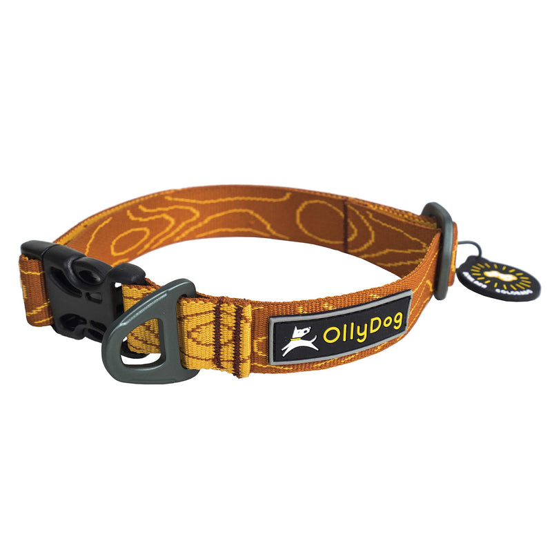 [Australia] - OllyDog Flagstaff Dog Collar, Blaze Bark, Medium 