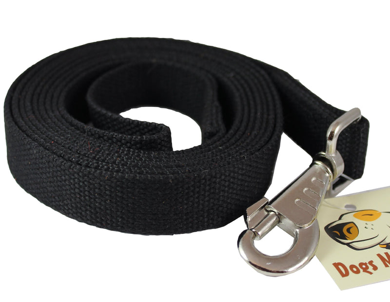 [Australia] - Dog Leash 1" Wide Cotton Web 10 Feet Long for Training Swivel Locking Snap, Pitt Bull, Cane Corso 